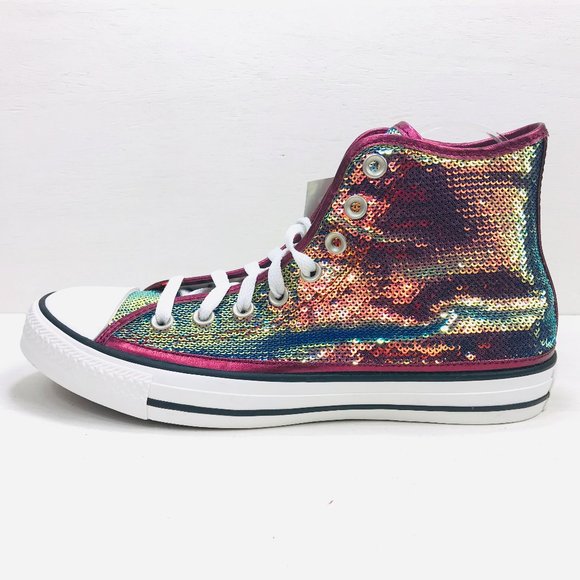 converse mini sequin high top